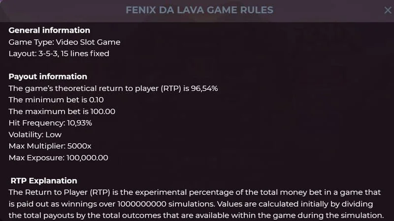 Fenix da Lava - kiinteät Mini-, Minor-, Major- ja Grand-Jackpotit